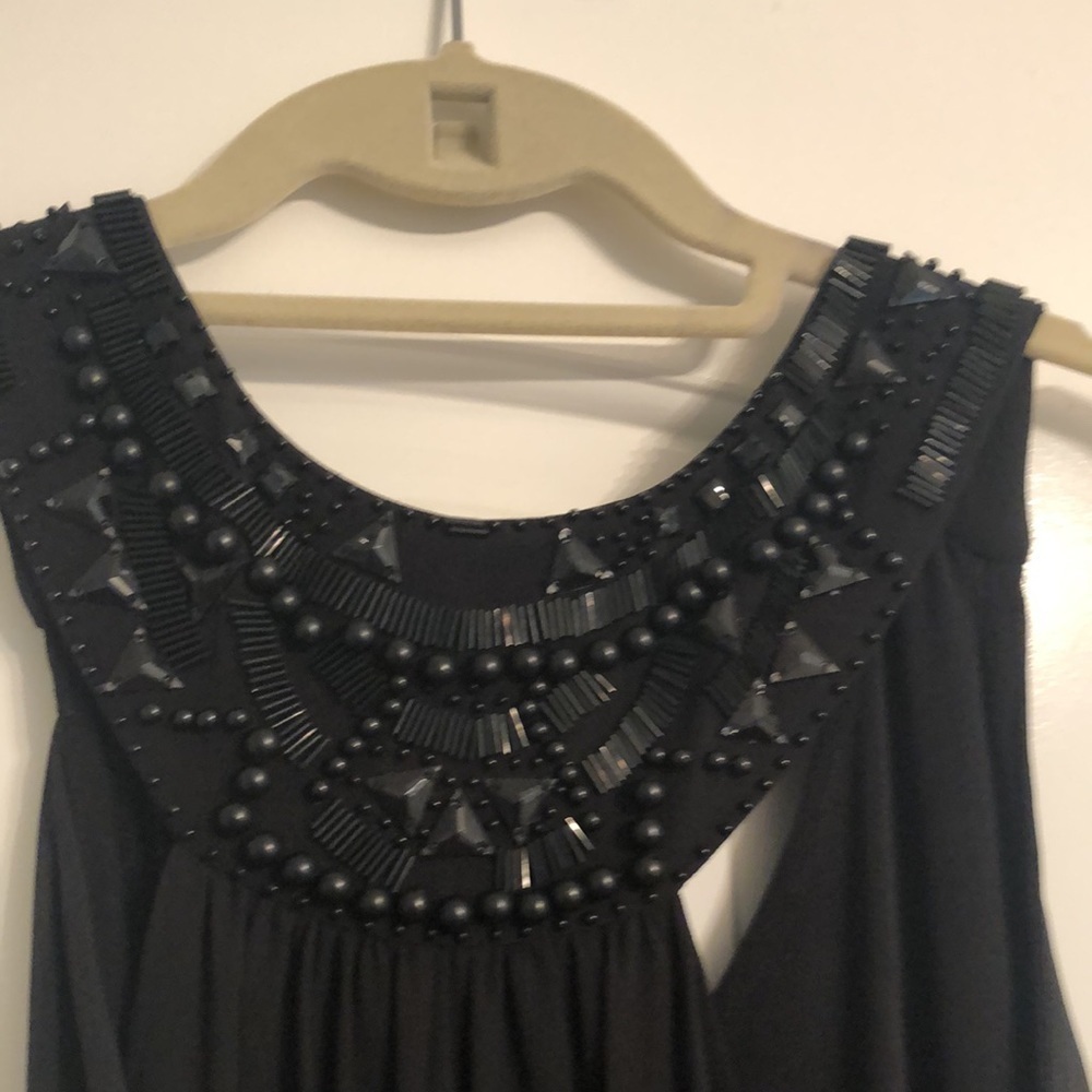 Black knee length dress